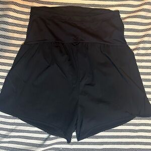 BeMaternity Black High-Waist Shorts